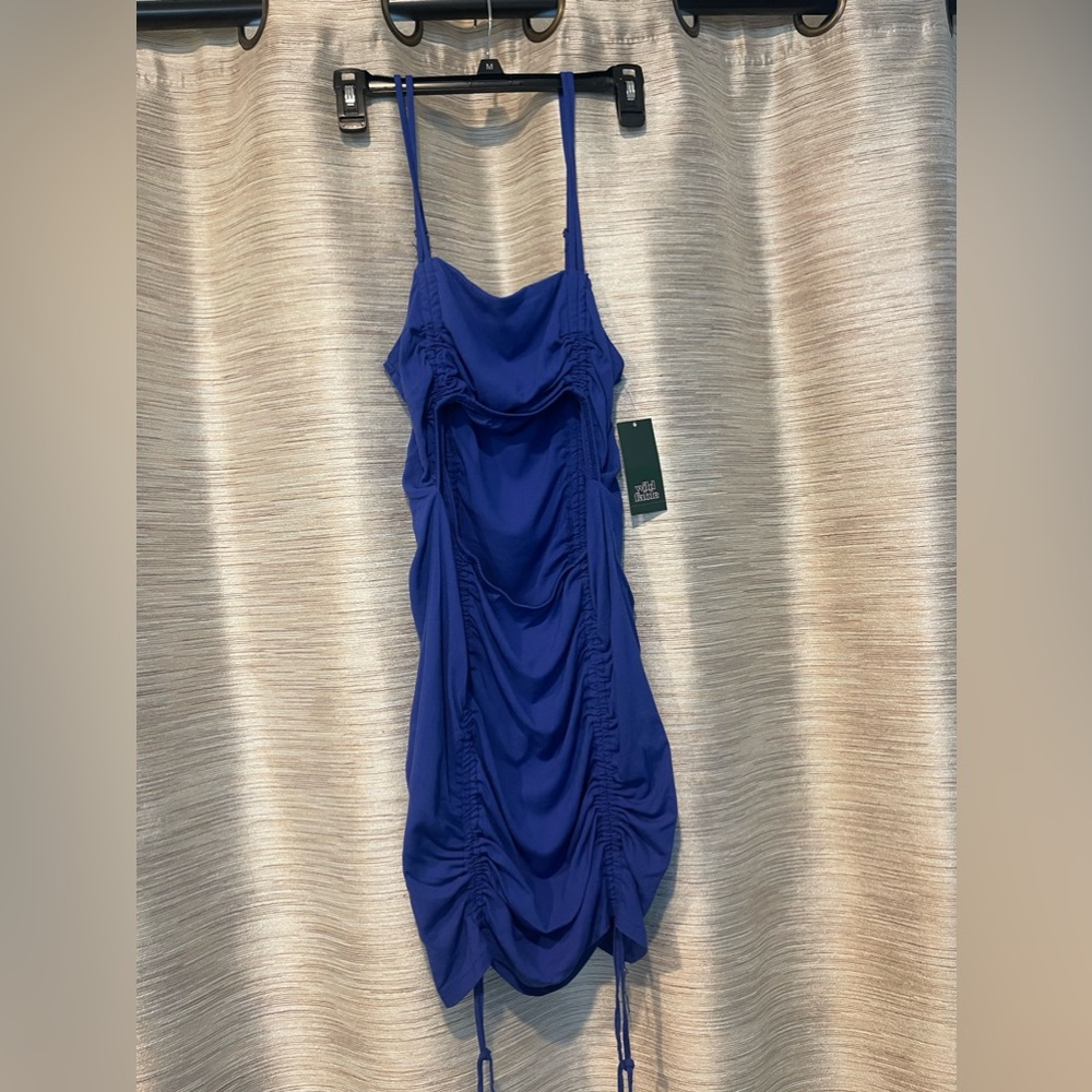 Wild Fable Ruched Spaghetti Strap Dress Large New